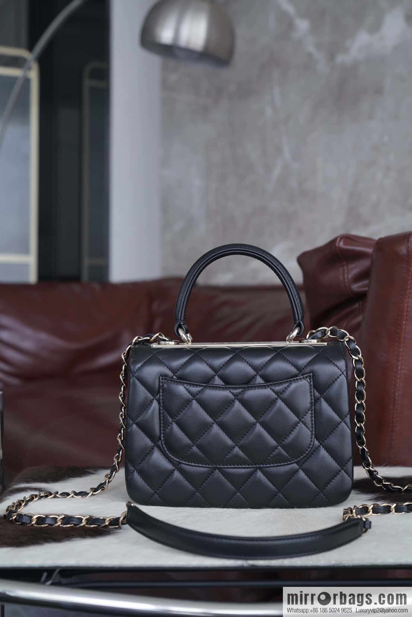 Chanel 24C Trendy CC Genuine Leather Mini Black ➿ AS4654 Y60767 94305