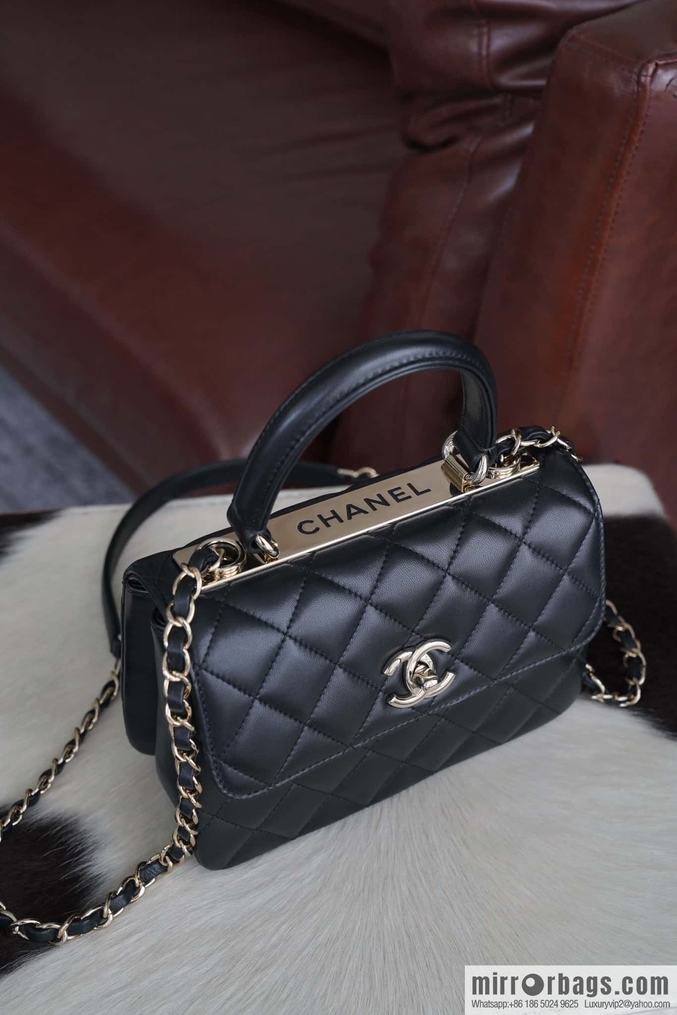 Chanel 24C Trendy CC Genuine Leather Mini Black ➿ AS4654 Y60767 94305