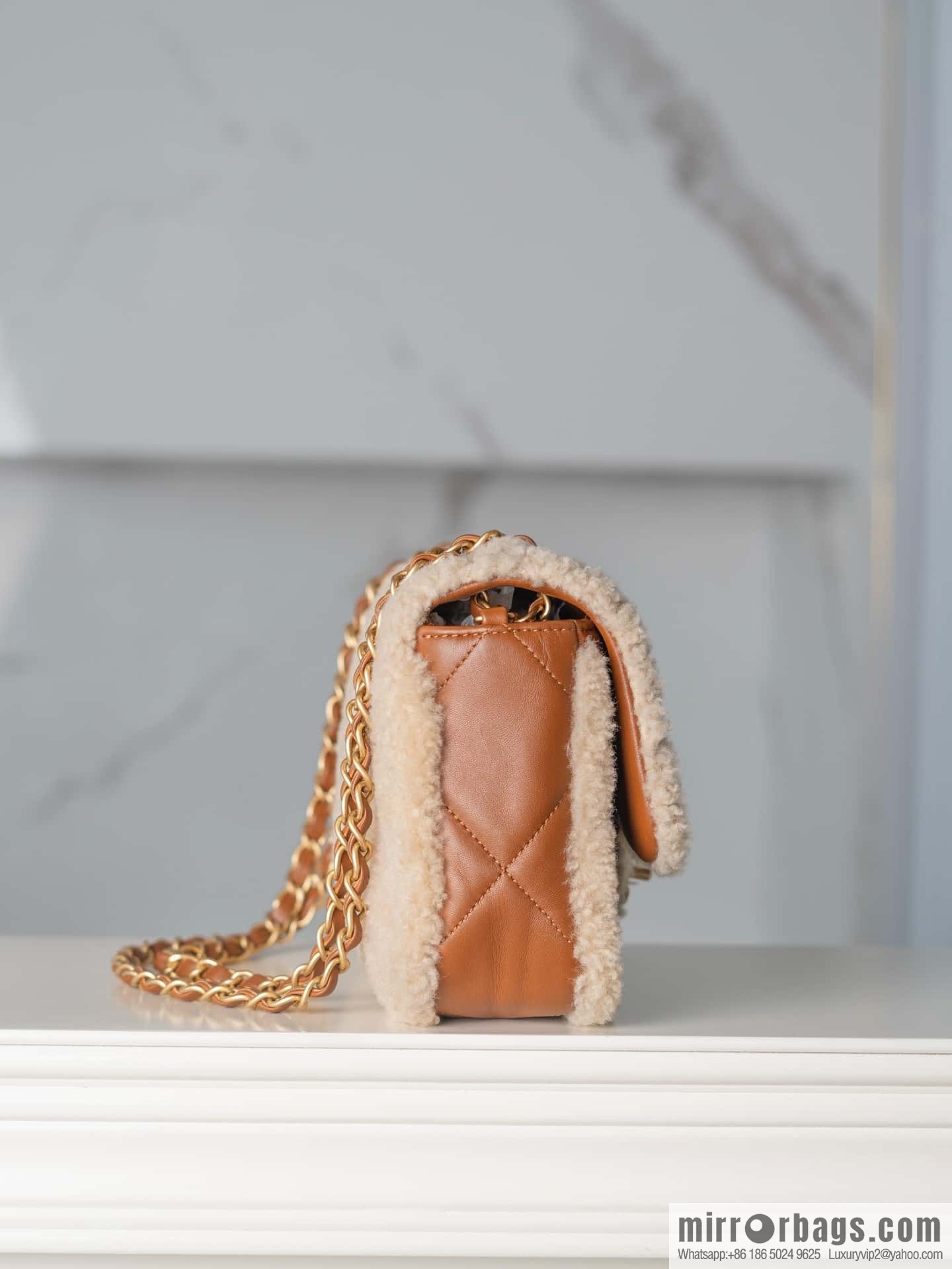 𝗖𝗛𝗔𝗡𝗘𝗟 24K Classic CF Teddy Bear, Large, Apricot AS5149 B18194 NZW48