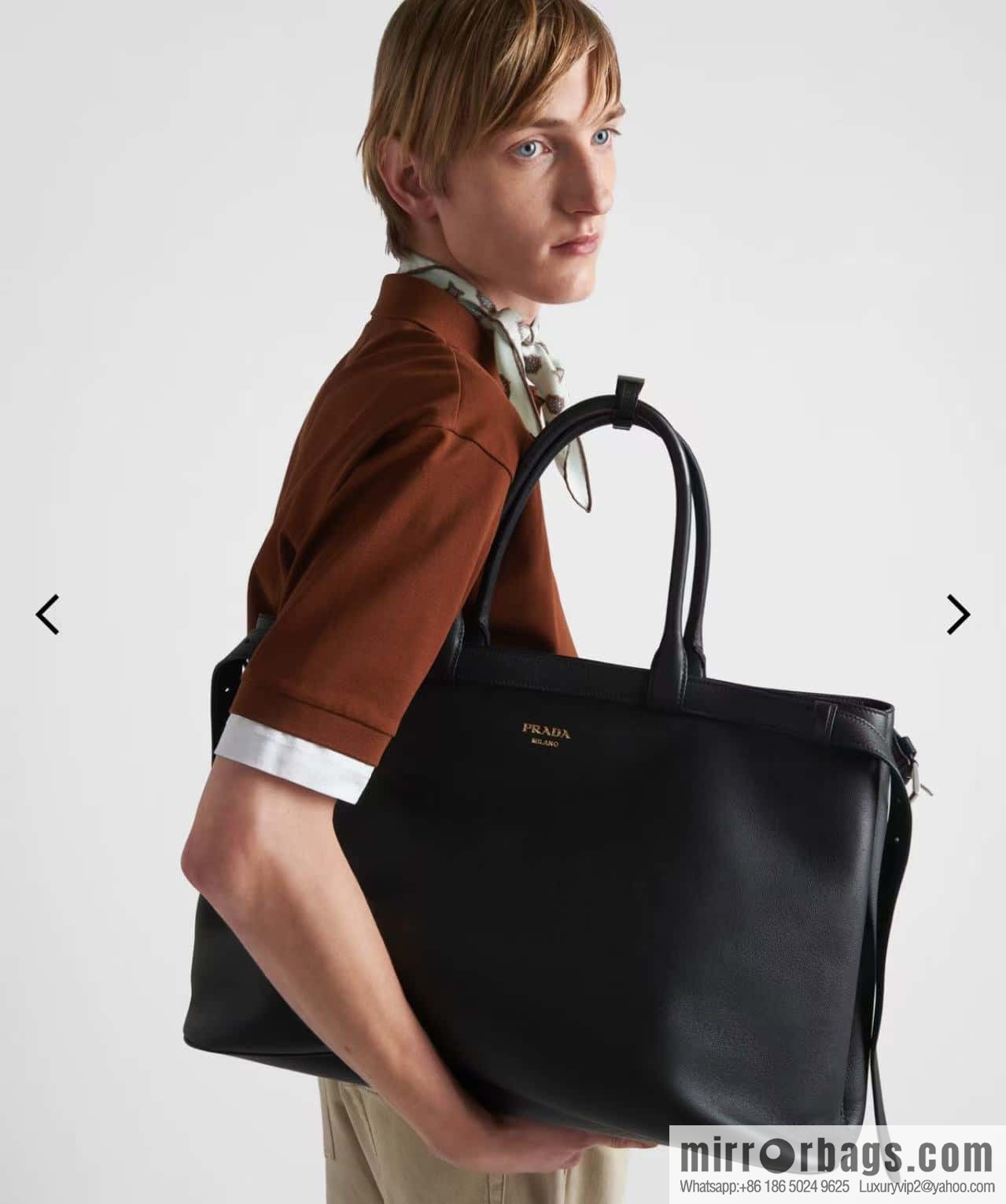 PRADA 🎉 new men's bag 🎉 1BG126 extra large🎉🎉