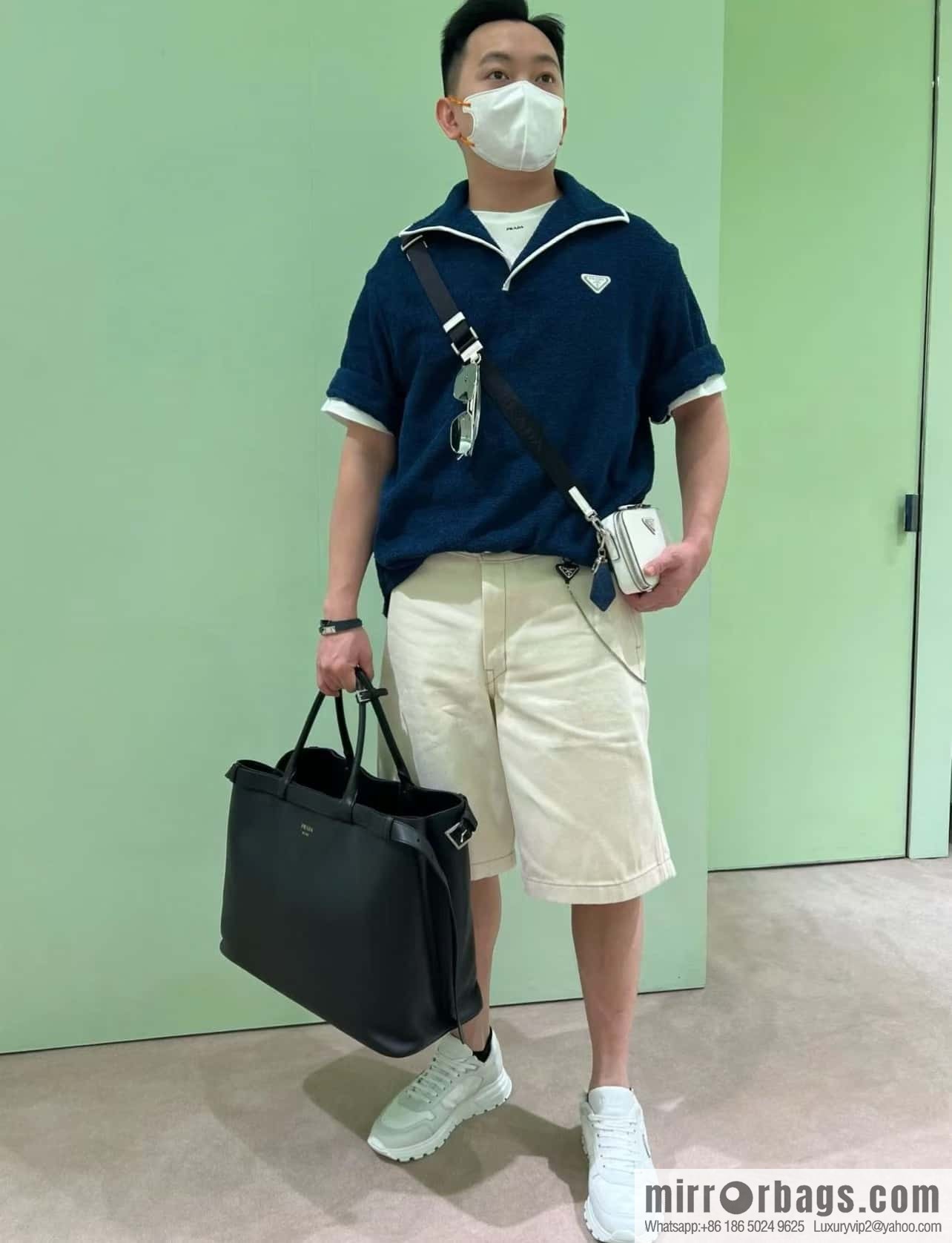 PRADA 🎉 new men's bag 🎉 1BG126 extra large🎉🎉