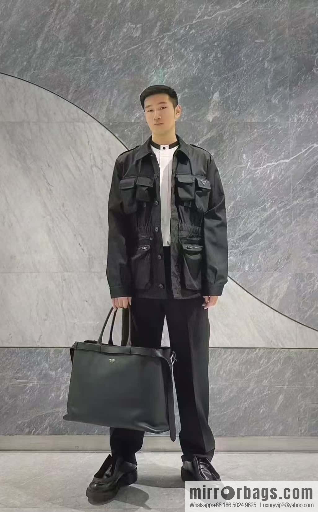 PRADA 🎉 new men's bag 🎉 1BG126 extra large🎉🎉