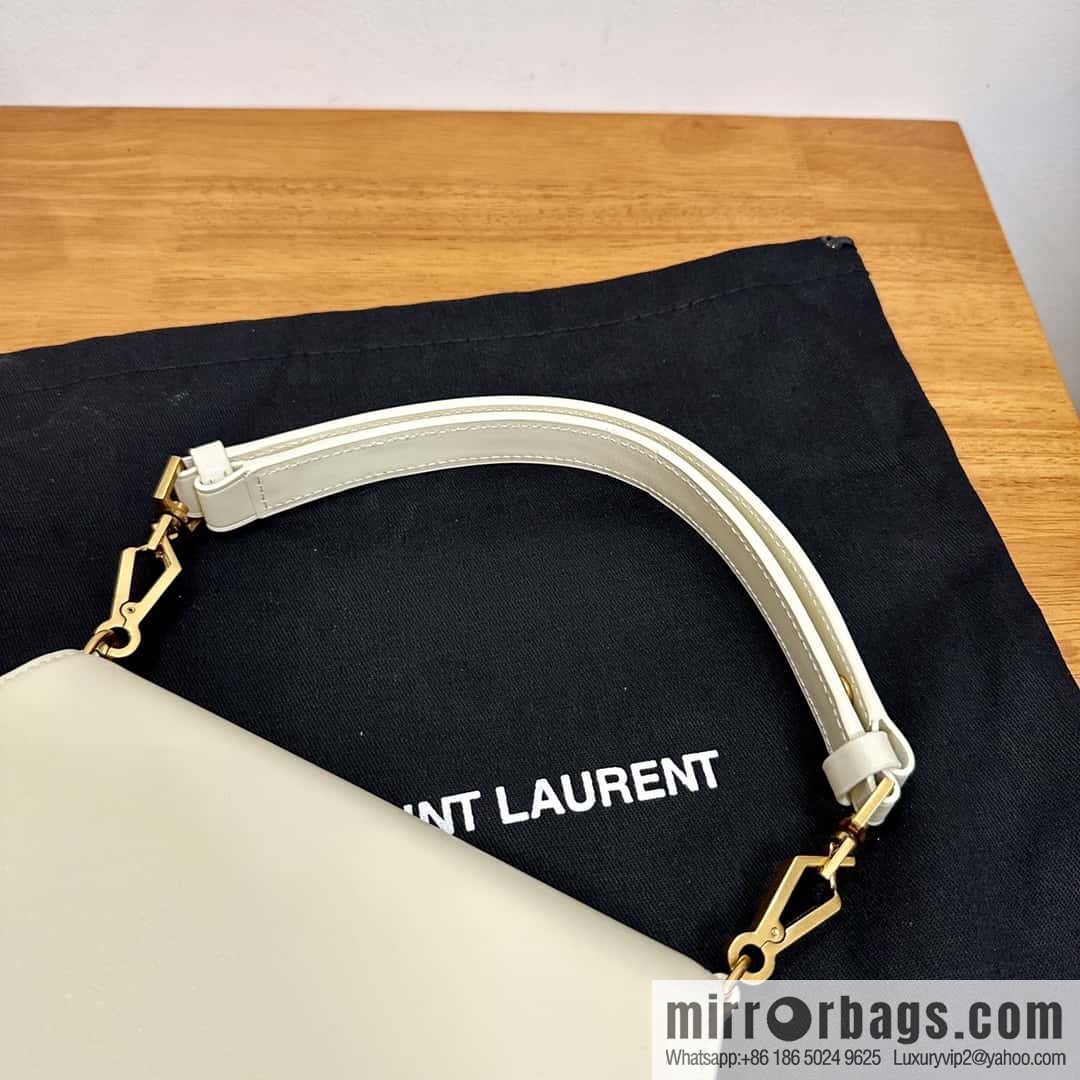 YSL 𝗩𝗢𝗟𝗧𝗔𝗜𝗥𝗘 𝗕𝗢𝗫 armpit/saddle bag 800846 white