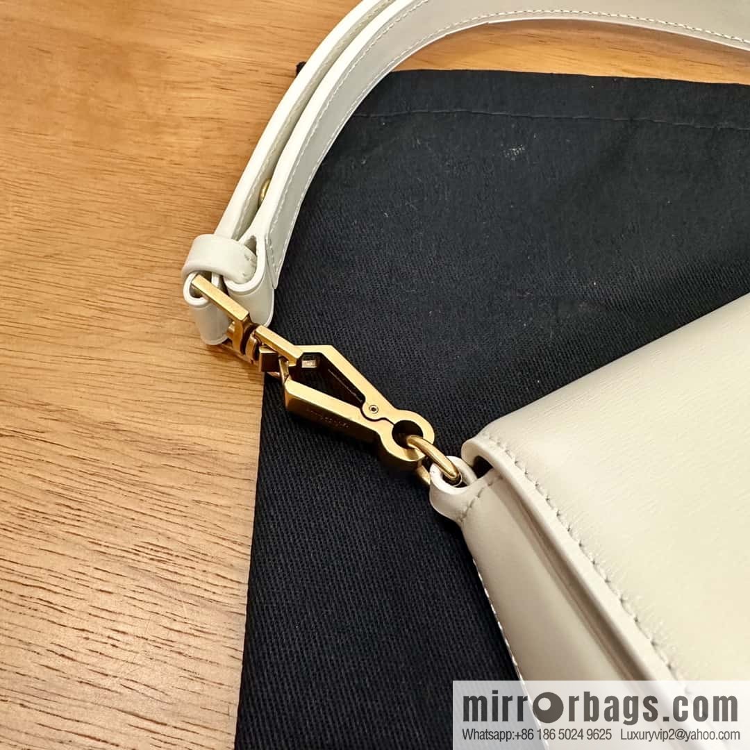 YSL 𝗩𝗢𝗟𝗧𝗔𝗜𝗥𝗘 𝗕𝗢𝗫 armpit/saddle bag 800846 white