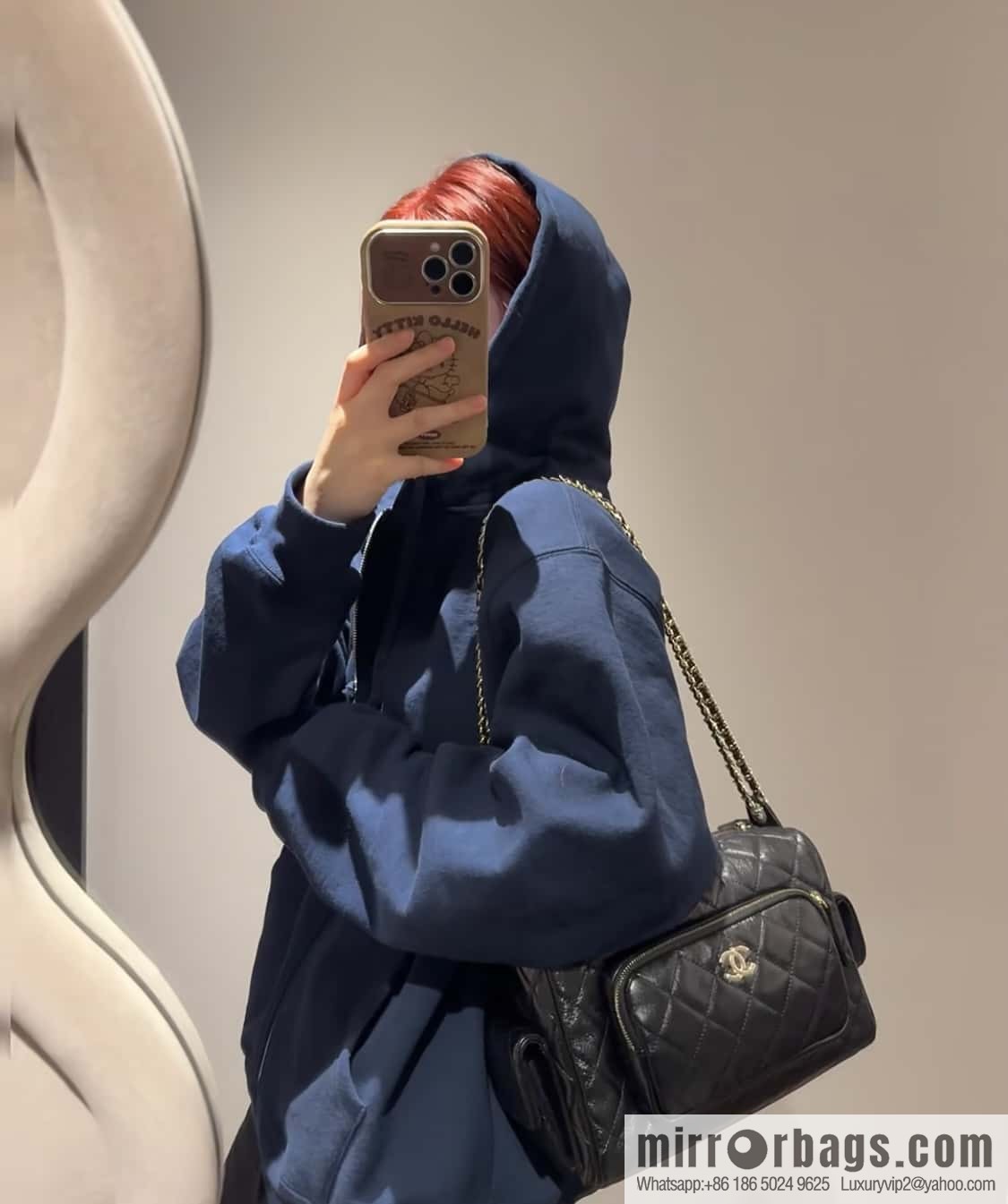 𝐂𝐇𝐀𝐍𝐄𝐋 𝟐𝟒𝐤 Camera Bag, Black Large 📷 AS5156 Black