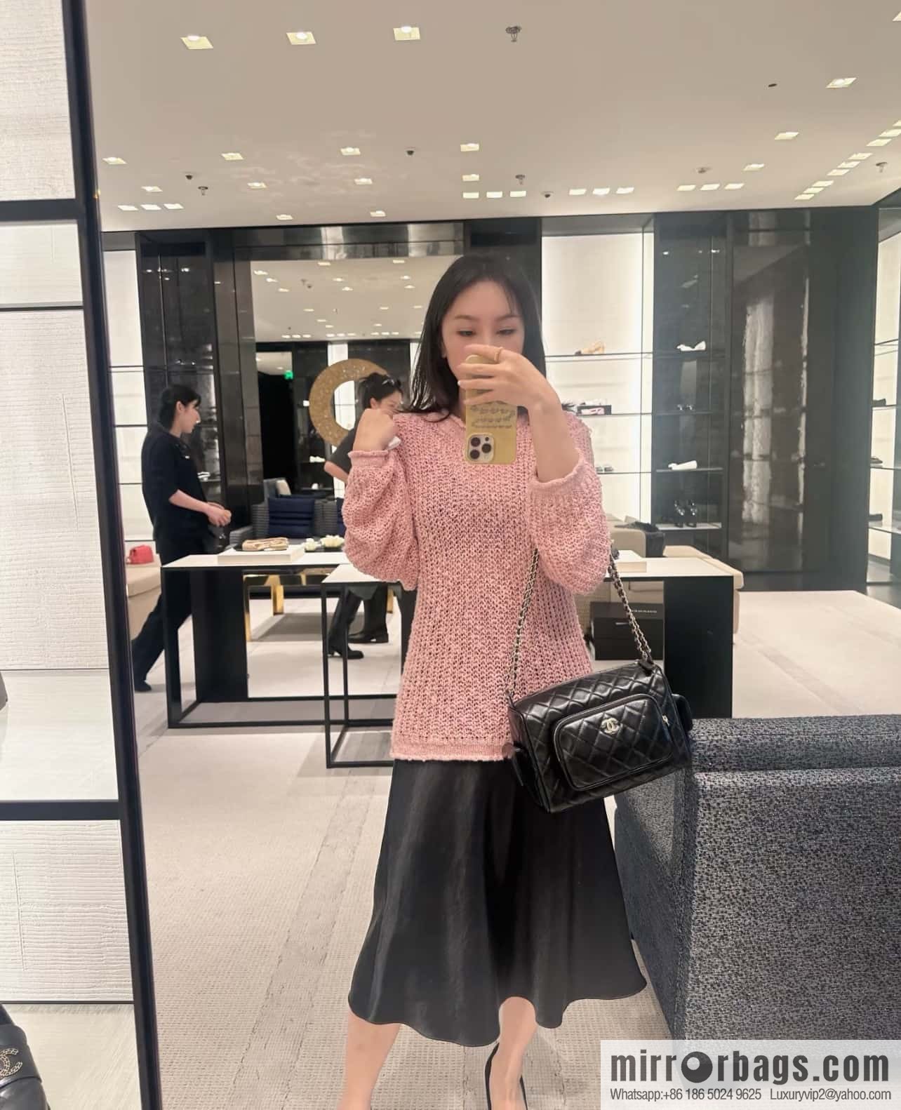 𝐂𝐇𝐀𝐍𝐄𝐋 𝟐𝟒𝐤 Camera Bag, Black Large 📷 AS5156 Black