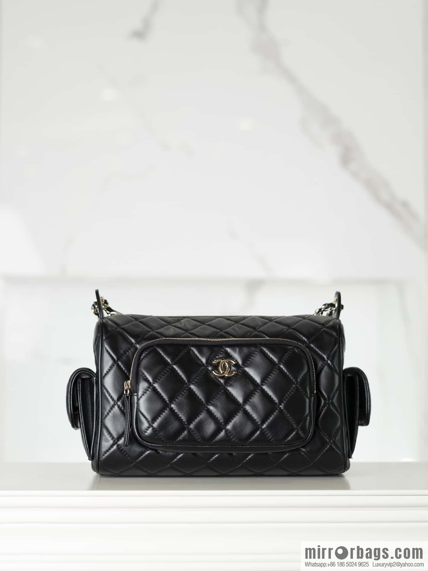 𝐂𝐇𝐀𝐍𝐄𝐋 𝟐𝟒𝐤 Camera Bag, Black Large 📷 AS5156 Black
