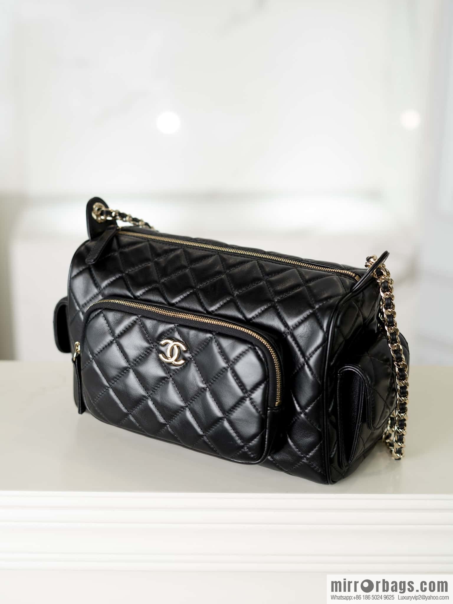 𝐂𝐇𝐀𝐍𝐄𝐋 𝟐𝟒𝐤 Camera Bag, Black Large 📷 AS5156 Black