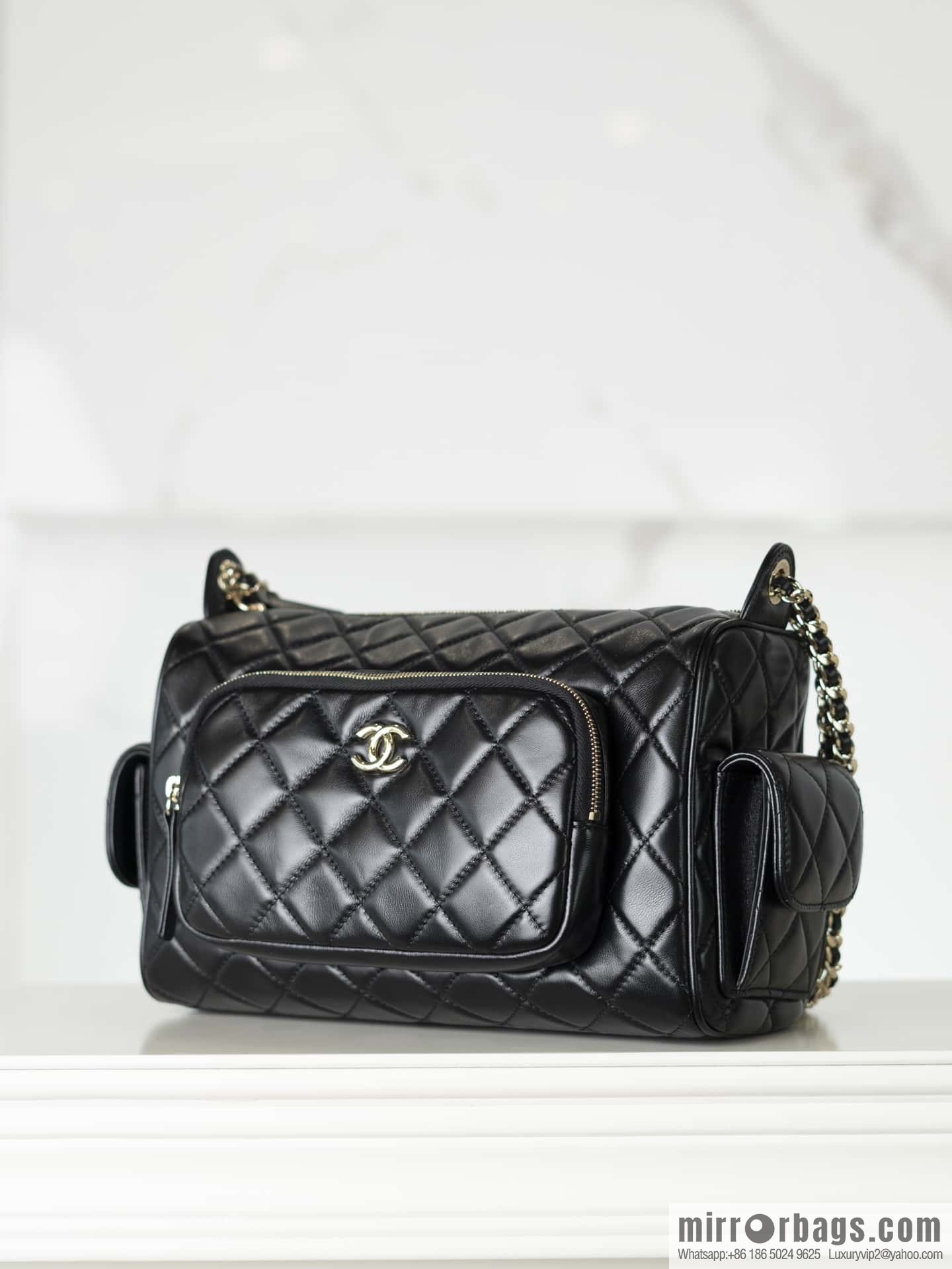 𝐂𝐇𝐀𝐍𝐄𝐋 𝟐𝟒𝐤 Camera Bag, Black Large 📷 AS5156 Black
