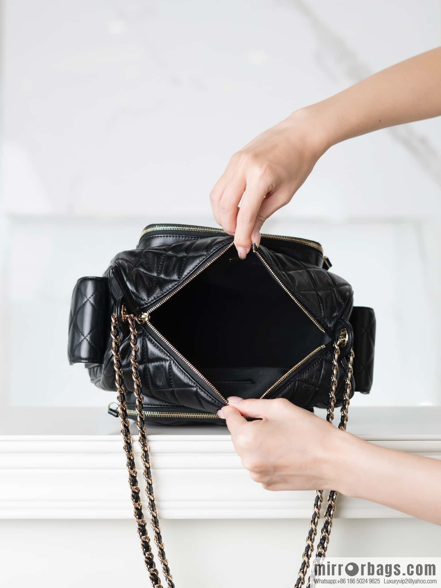 𝐂𝐇𝐀𝐍𝐄𝐋 𝟐𝟒𝐤 Camera Bag, Black Large 📷 AS5156 Black