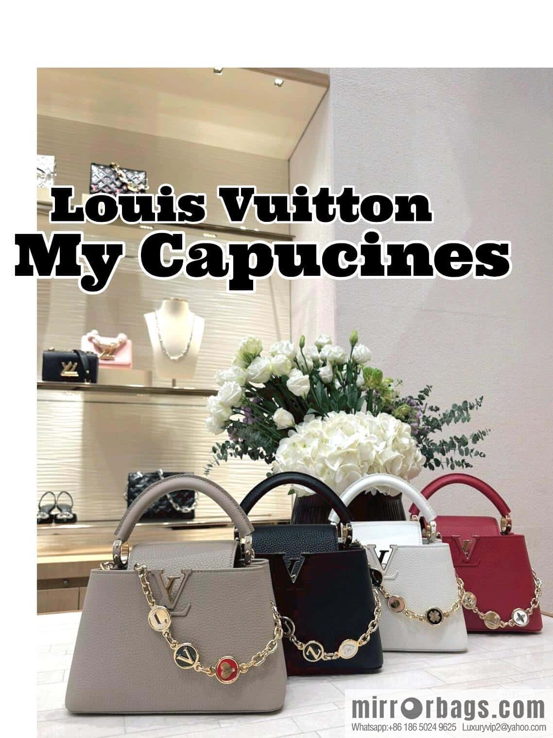 [Original order boutique] K00014 white full leather, chain cap that English series, personalized custom MY CAPUCINES handbag
