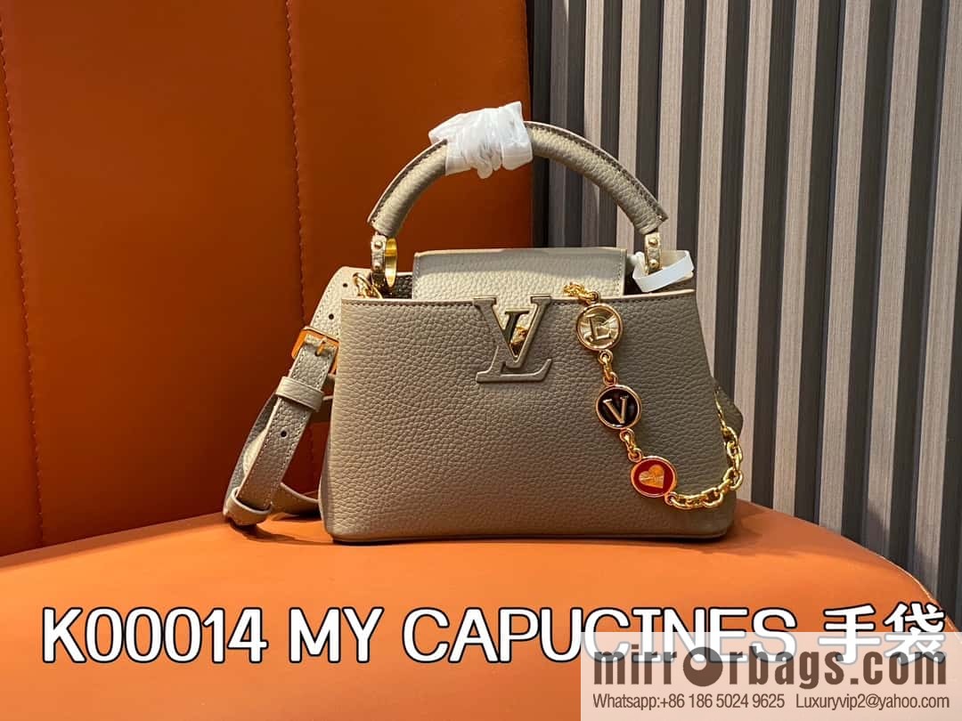 [Original order boutique] K00014 light coffee full leather, chain cap that English series, personalized custom MY CAPUCINES handbag