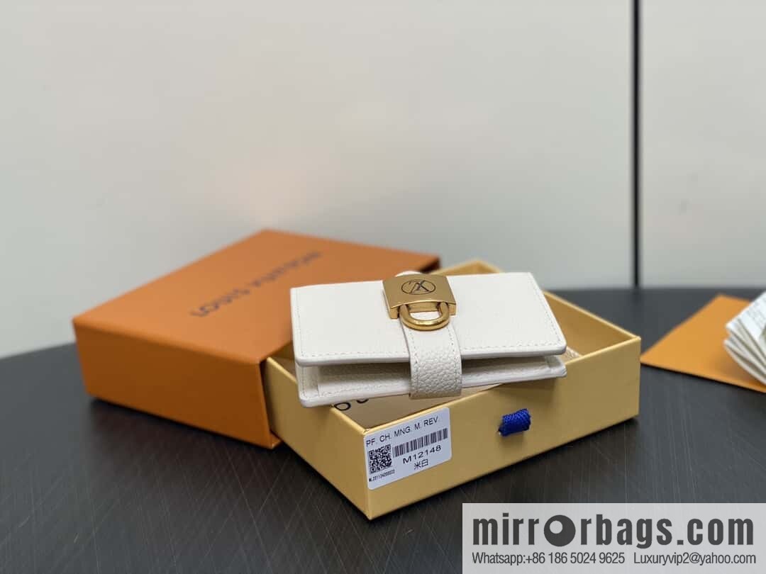 [Original order boutique] M12148 beige, full leather wallet series Portfoille Locky wallet