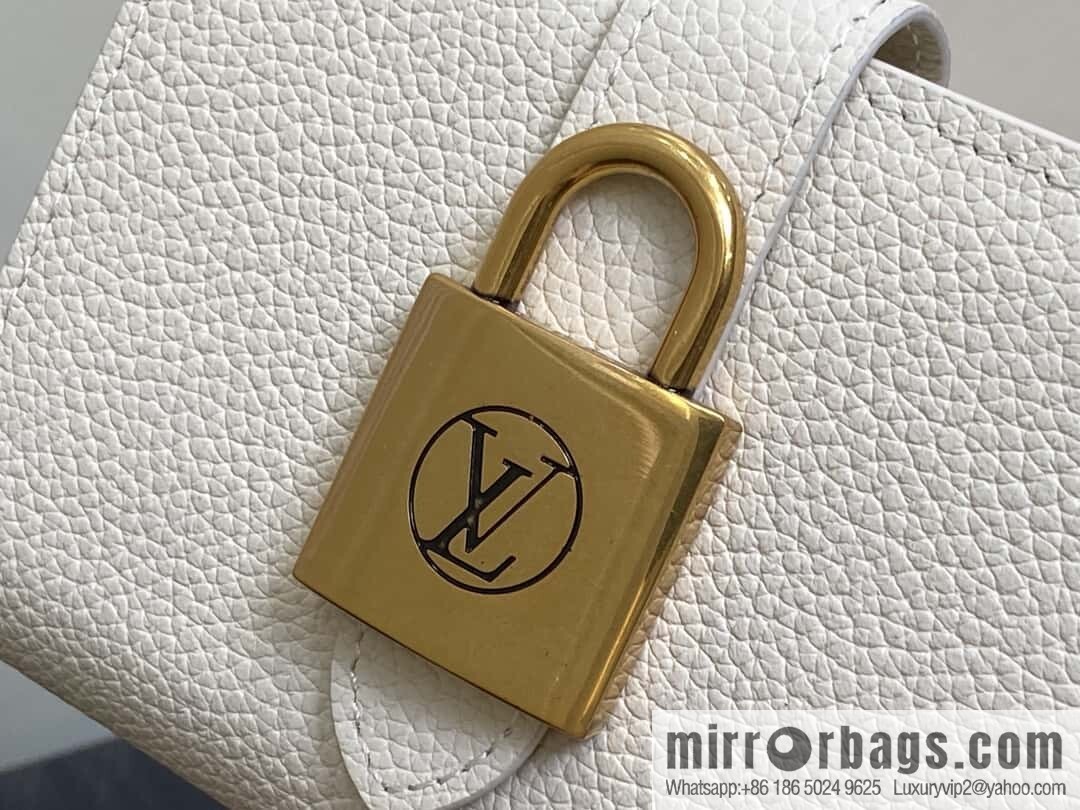 [Original order boutique] M12148 beige, full leather wallet series Portfoille Locky wallet