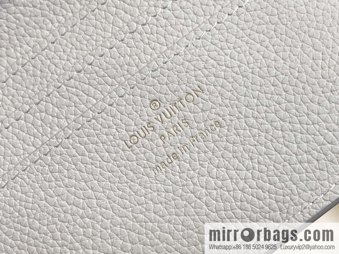 [Original order boutique] M12148 beige, full leather wallet series Portfoille Locky wallet