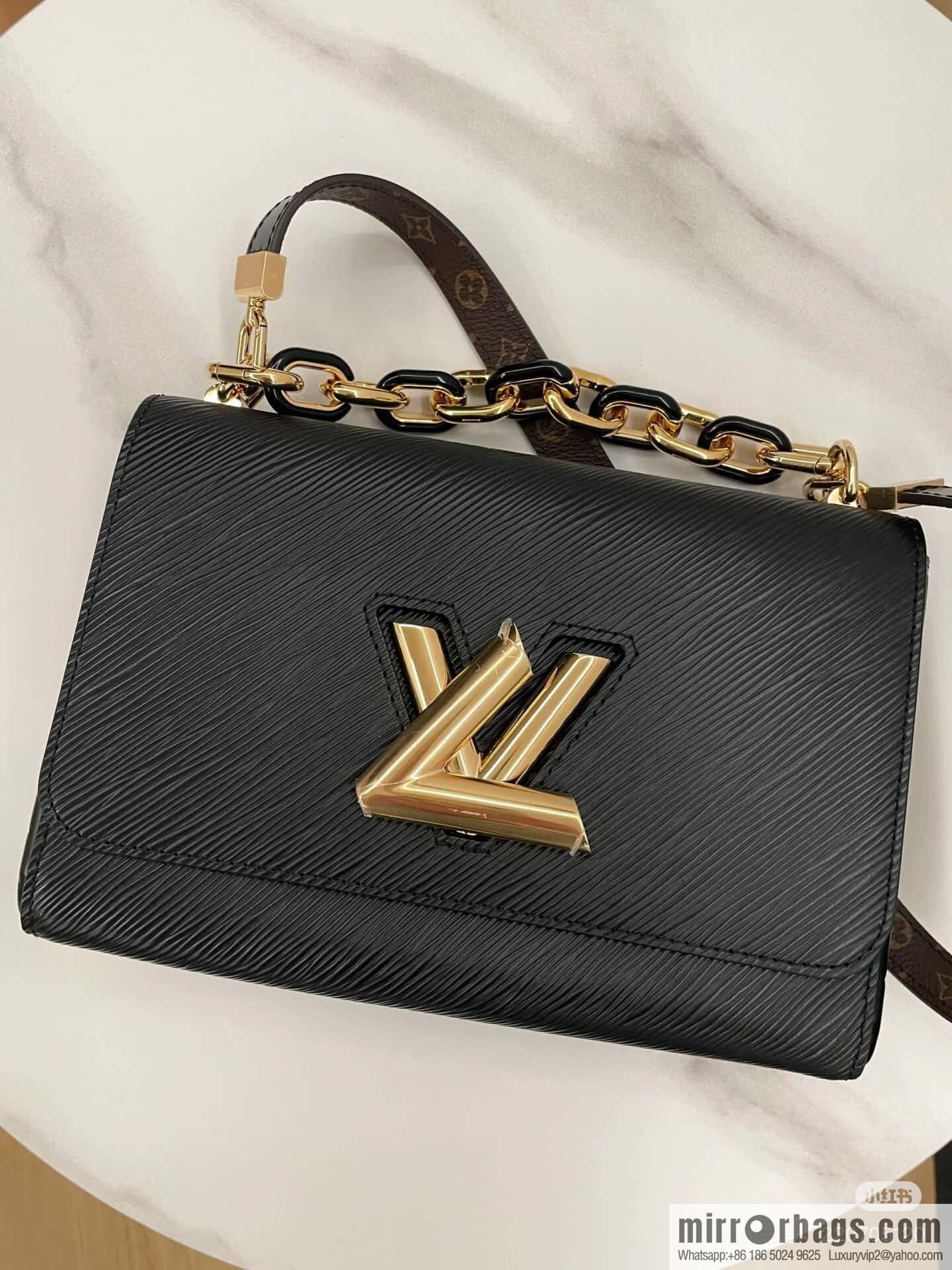 [Original order boutique] M24044 black M24043 brown, water ripple Twist series NEW Twist MM handbag