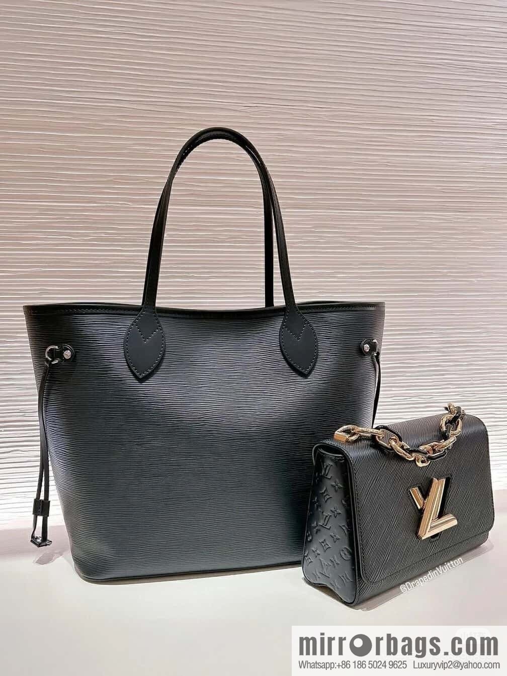 [Original order boutique] M24044 black M24043 brown, water ripple Twist series NEW Twist MM handbag