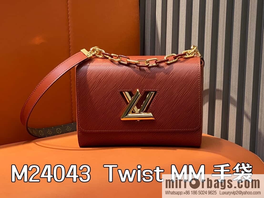 [Original order boutique] M24043 brown M24044 black, water ripple Twist series NEW Twist MM handbag