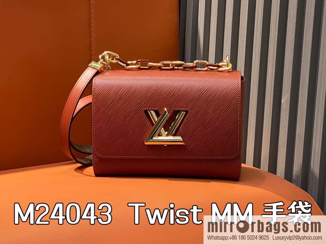 [Original order boutique] M24043 brown M24044 black, water ripple Twist series NEW Twist MM handbag