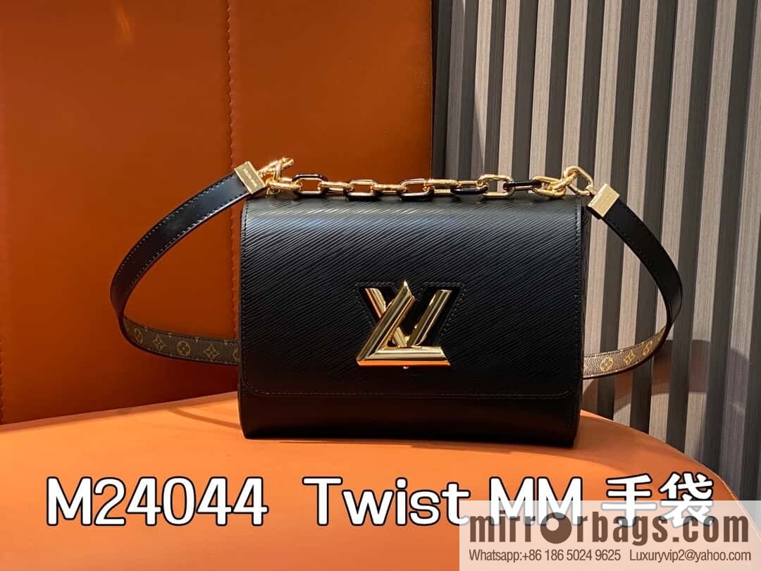[Original order boutique] M24044 black M24043 brown, water ripple Twist series NEW Twist MM handbag