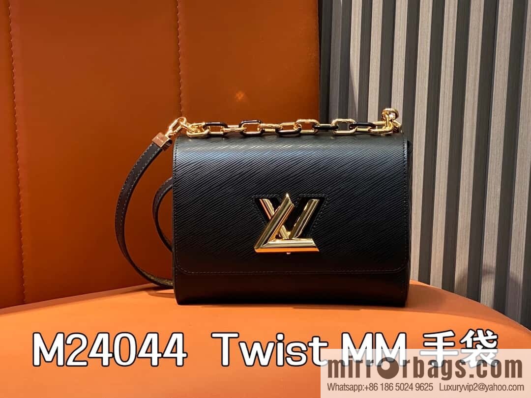 [Original order boutique] M24044 black M24043 brown, water ripple Twist series NEW Twist MM handbag