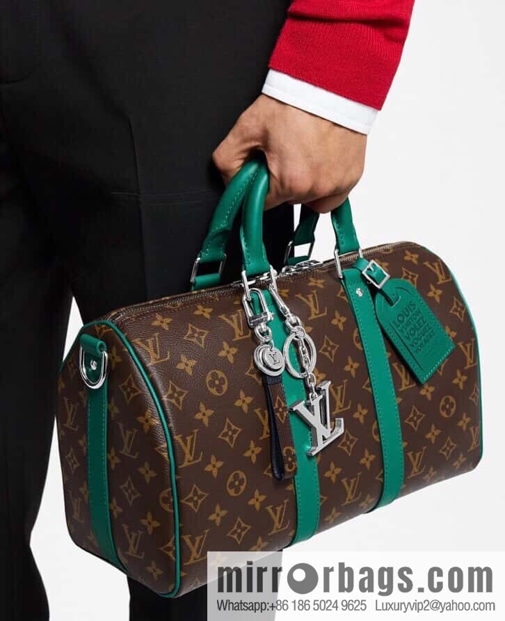 [Original single boutique] M12765 presbyopia green, travel bag series KEEPALL BANDOULIZRE 35 handbag (colorful)