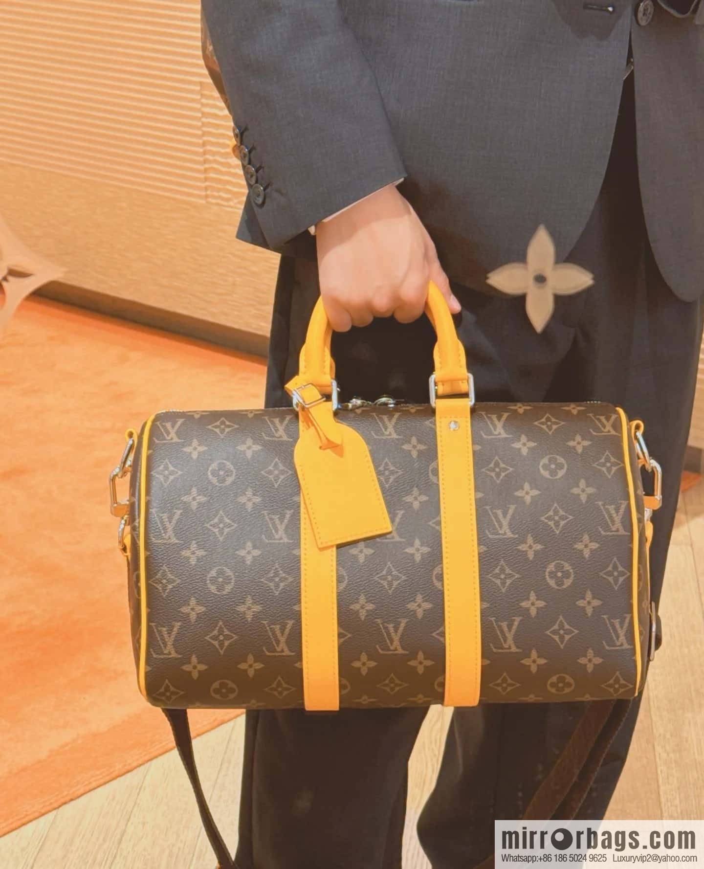 [Original order boutique] M13201 presbyopia yellow, travel bag series KEEPALL BANDOULIZRE 35 handbag