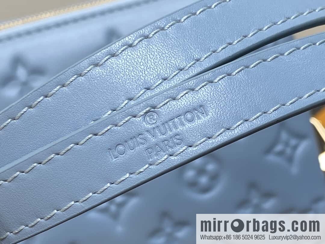 [Original order boutique] M24338 blue, full leather chain bag series, sheepskin Coussin BB handbag