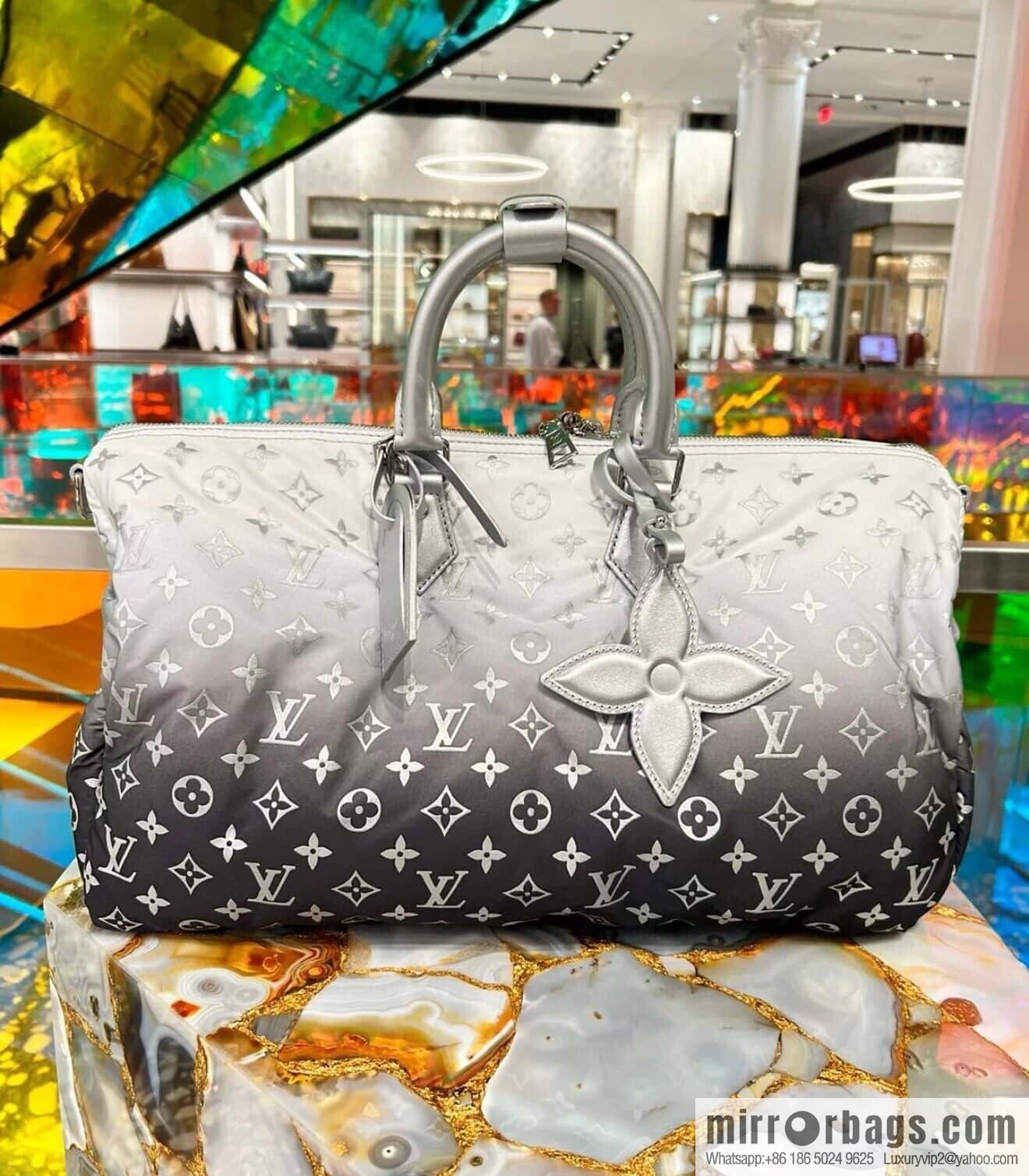 [Original order boutique] M12067 silver down, travel bag series, ski series KEEPALL BANDOULIZRE 45 travel bag