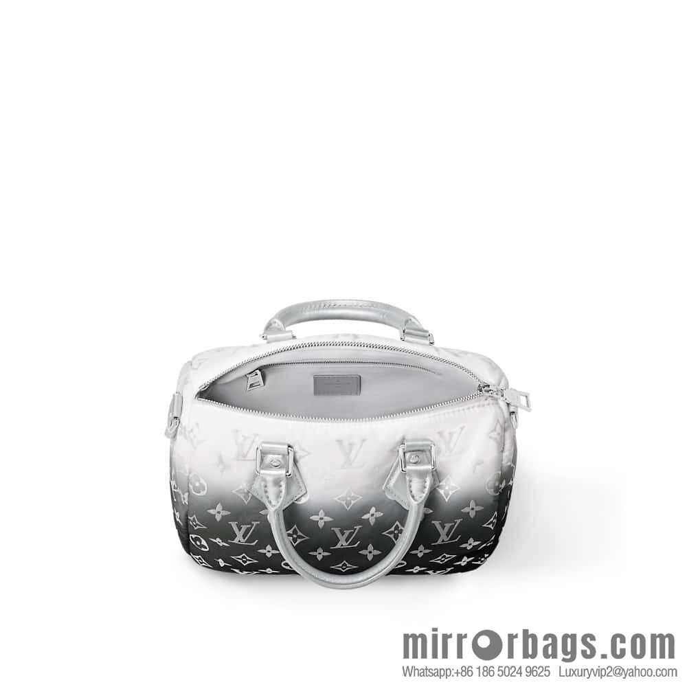 [Original order boutique] M11848 silver down, pillow bag speedy series, ski series SPEEDY BANDOULIZRE 25 handbag