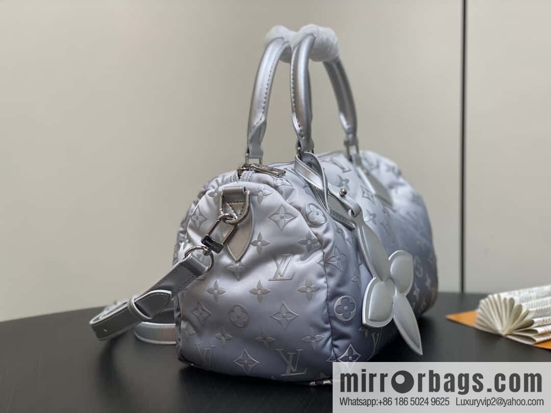 [Original order boutique] M11848 silver down, pillow bag speedy series, ski series SPEEDY BANDOULIZRE 25 handbag