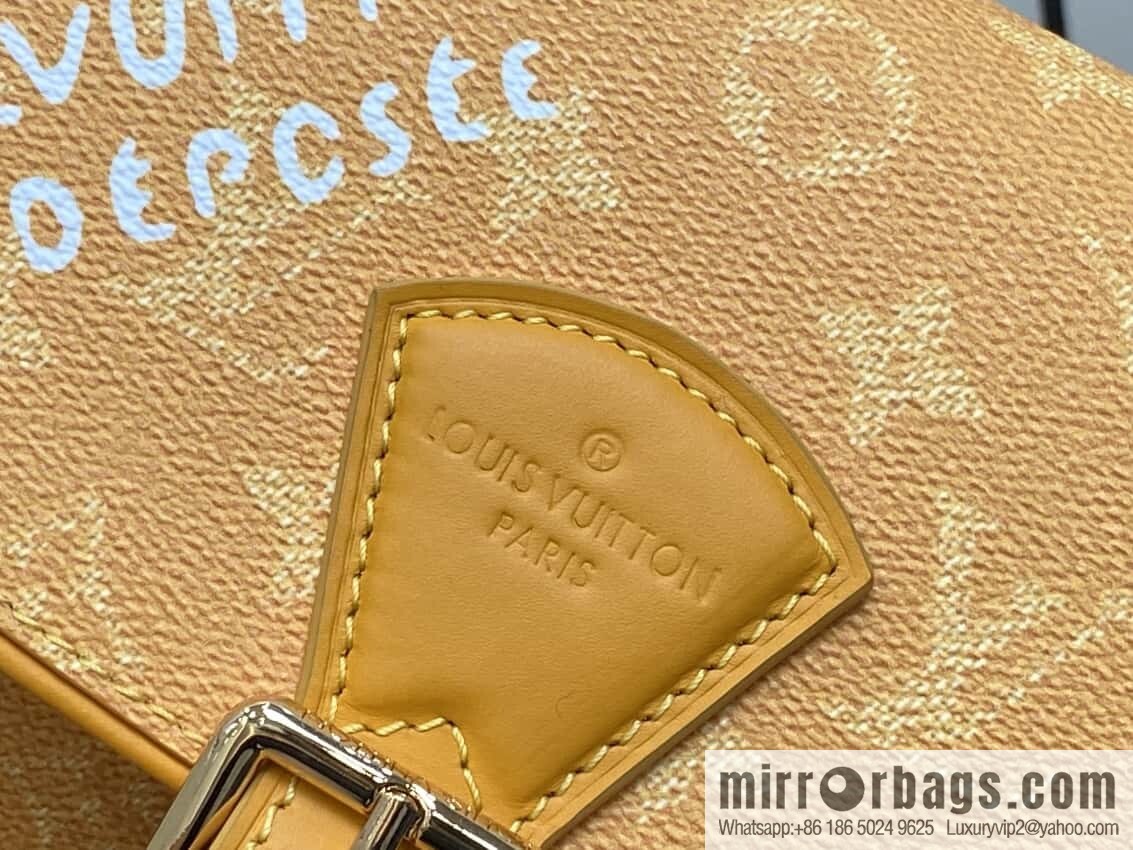 [Original order boutique] M12694 yellow silk screen, mailman bag series, this Montsouris small mailman bag.
