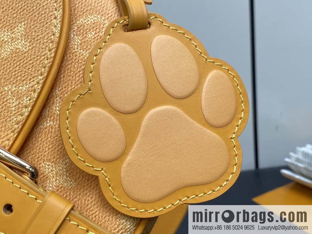 [Original order boutique] M12694 yellow silk screen, mailman bag series, this Montsouris small mailman bag.