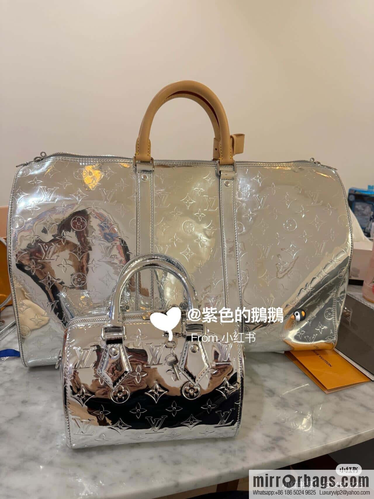 [Original order boutique] M11987 silver patent leather, pillow bag speedy series SPEEDY BANDOULIZRE 20 handbag