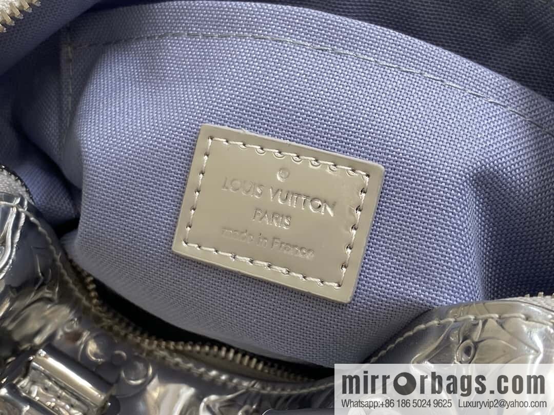 [Original order boutique] M11987 silver patent leather, pillow bag speedy series SPEEDY BANDOULIZRE 20 handbag