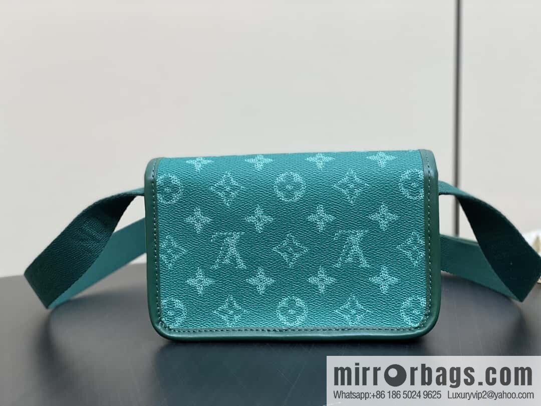[Original order boutique] M12637 green silk screen, men's bag messenger bag series Bosphore mini handbag