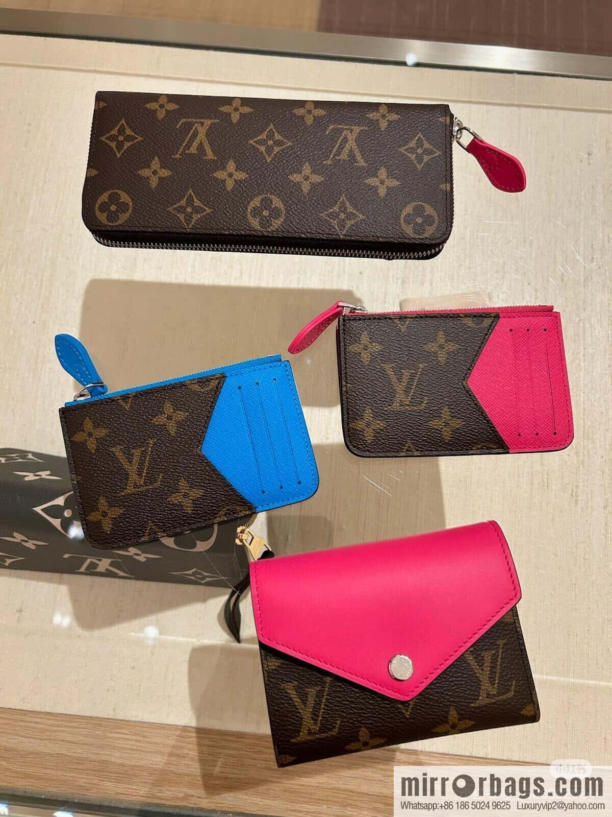 [Original order boutique] M12385 presbyopia red, card bag wallet series Romy card holder, wallet