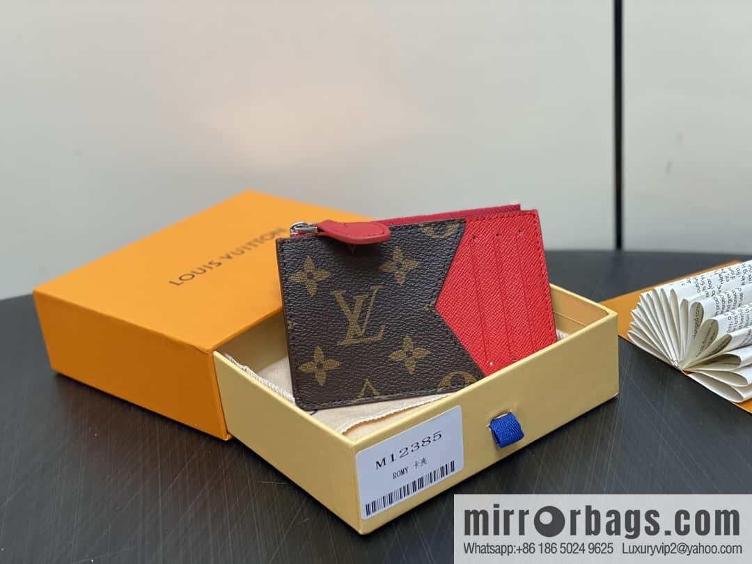 [Original order boutique] M12385 presbyopia red, card bag wallet series Romy card holder, wallet
