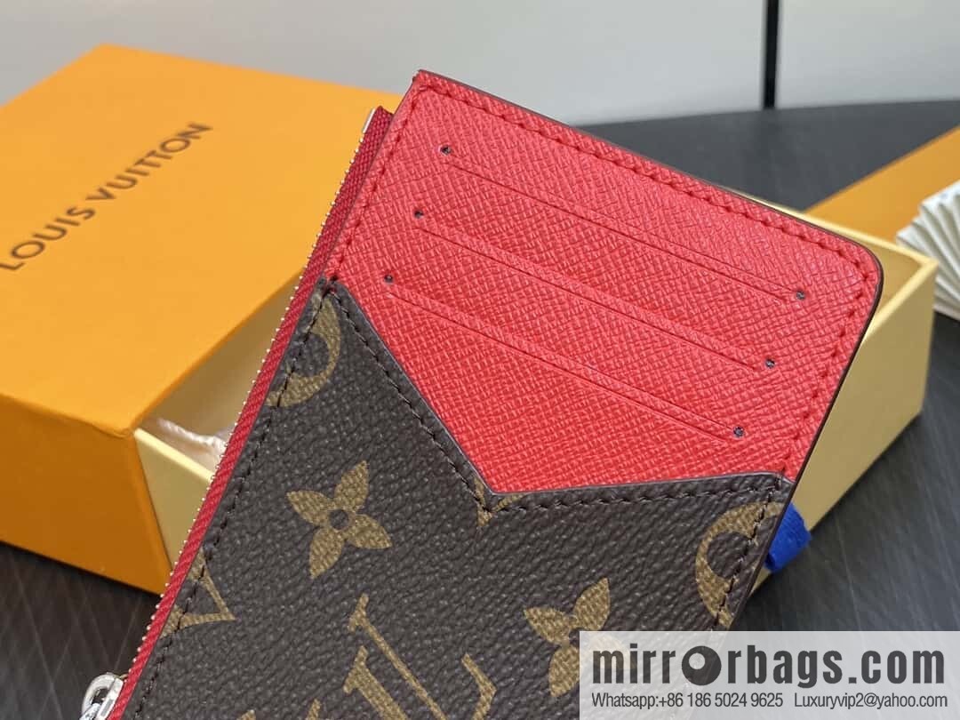 [Original order boutique] M12385 presbyopia red, card bag wallet series Romy card holder, wallet