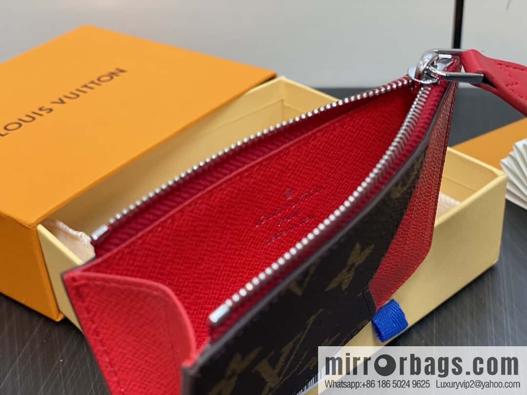 [Original order boutique] M12385 presbyopia red, card bag wallet series Romy card holder, wallet