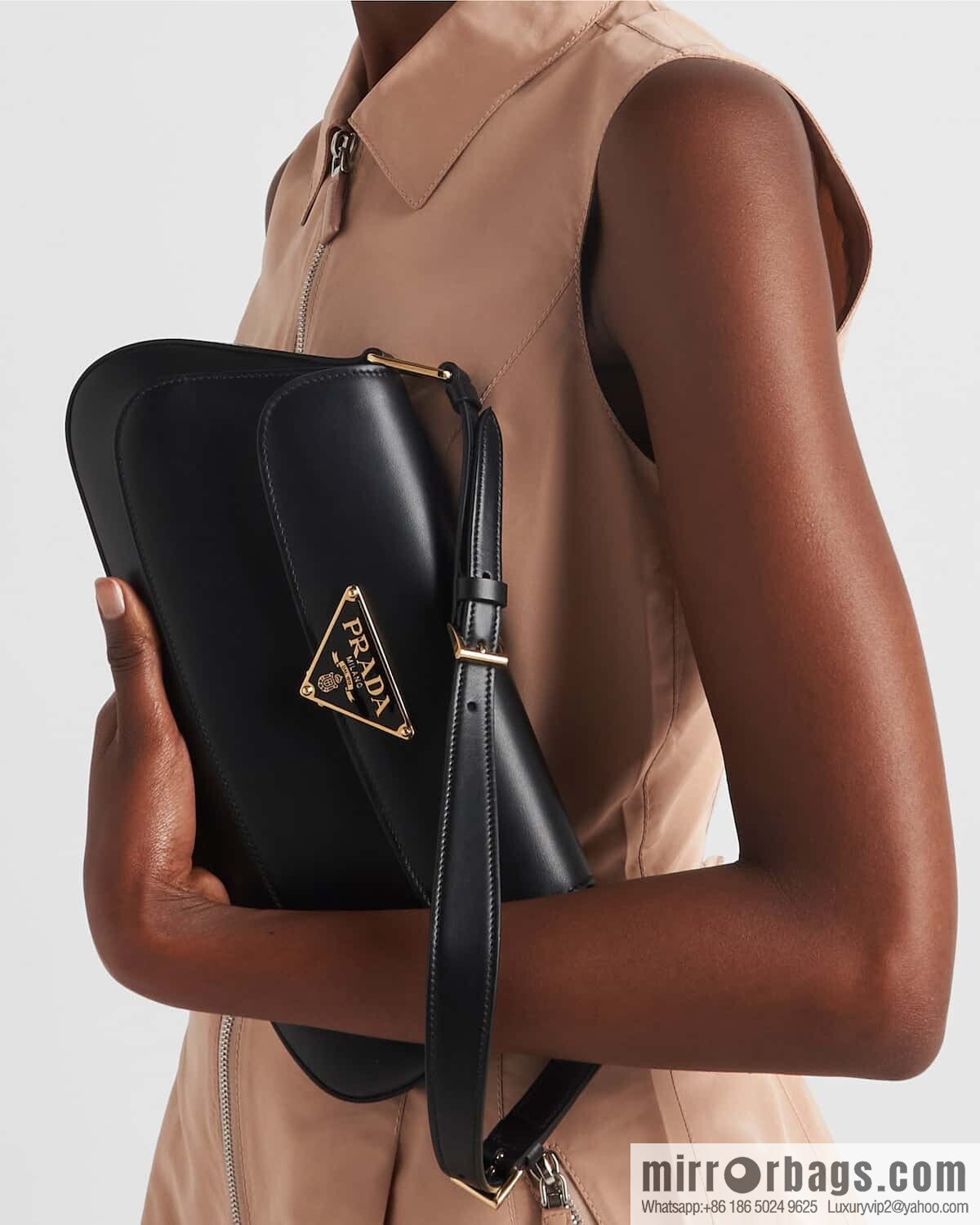 PRADA 🎉 armpit bag 🎉 1BD344 large 🎉🎉 black