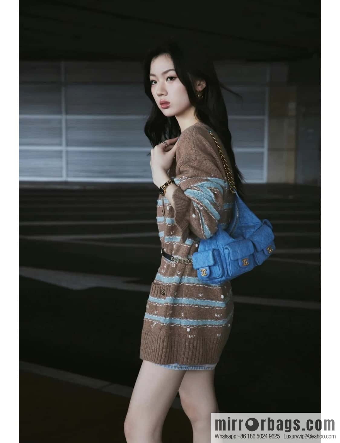 𝐂𝐡𝐚𝐧𝐞𝐥 𝟐𝟓𝐜 Early Spring Multi Pocket Denim Small AS5339