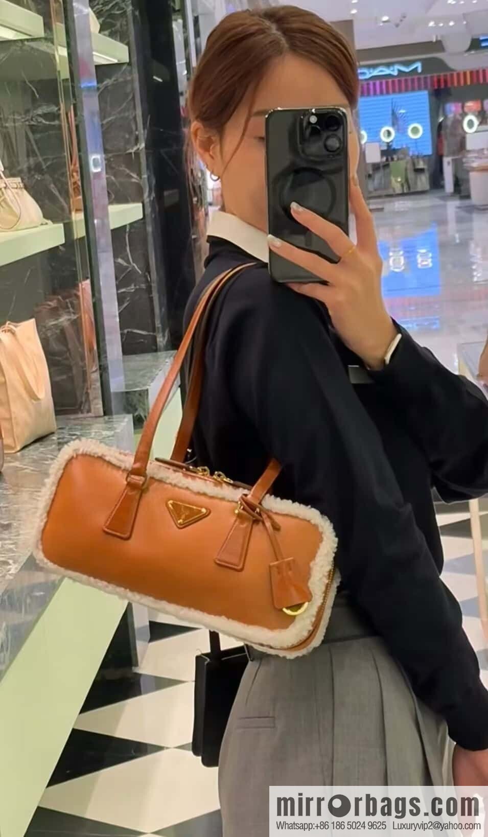 PRADA 🎉 new sheepskin 🎉 1BB124 new product🎉🎉