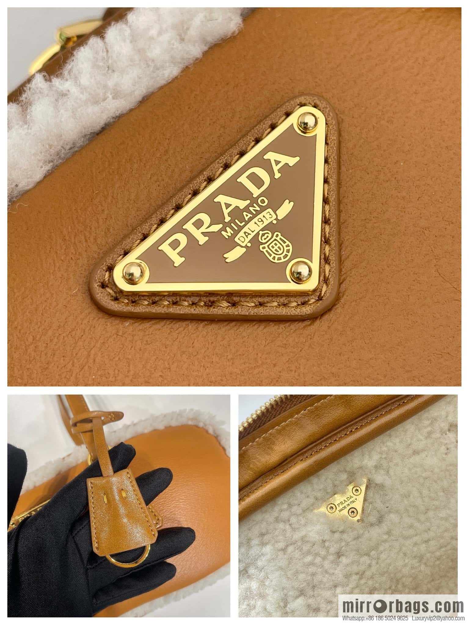 PRADA 🎉 new sheepskin 🎉 1BB124 new product🎉🎉