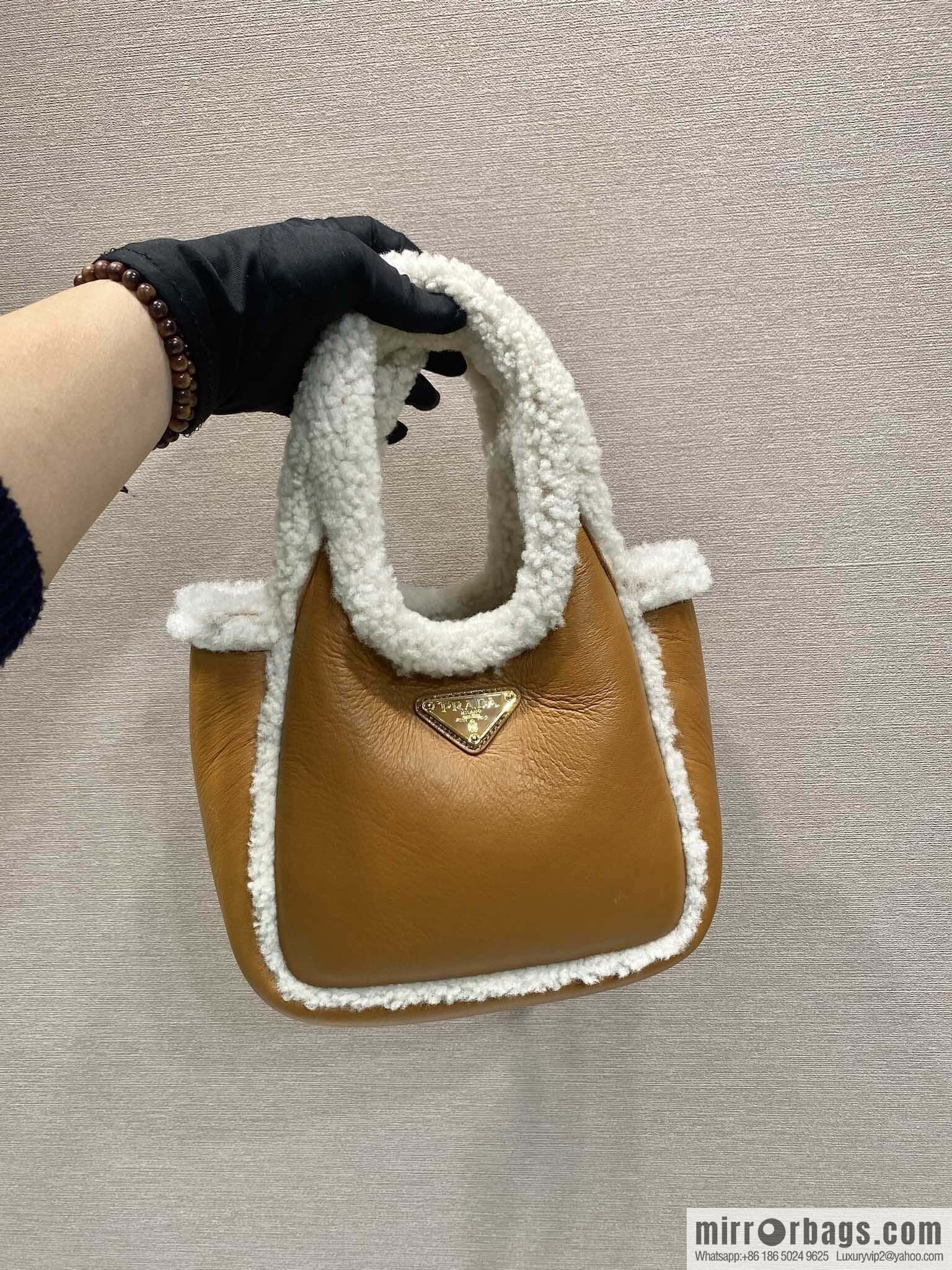 PRADA 🎉 sheepskin bucket bag 🎉 1BA349 new product🎉🎉