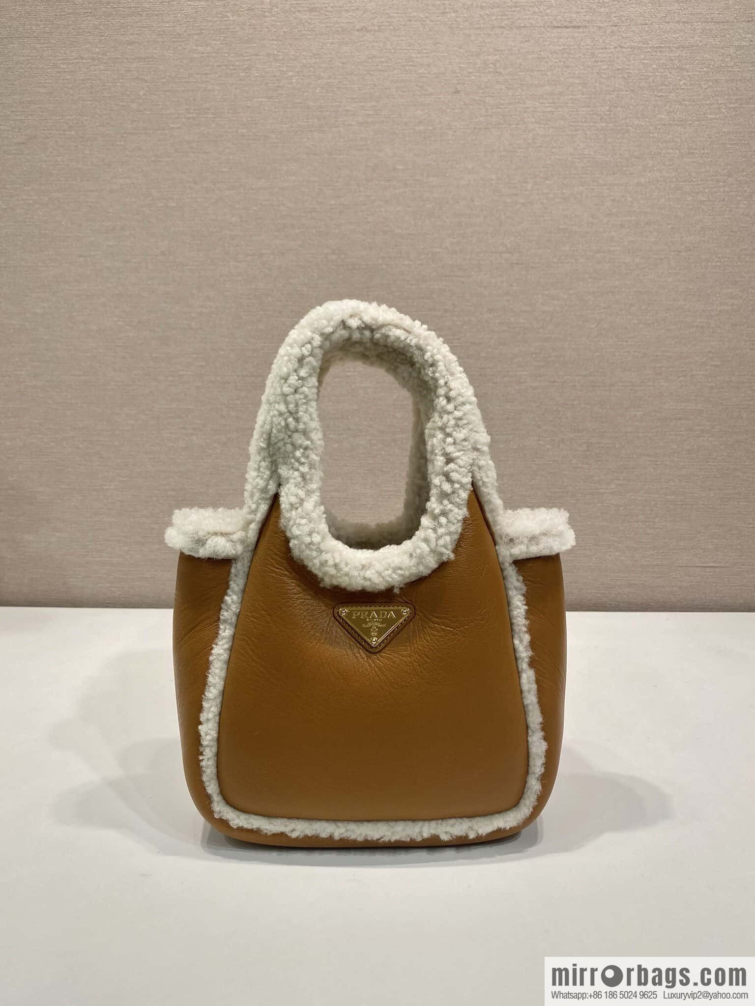 PRADA 🎉 sheepskin bucket bag 🎉 1BA349 new product🎉🎉