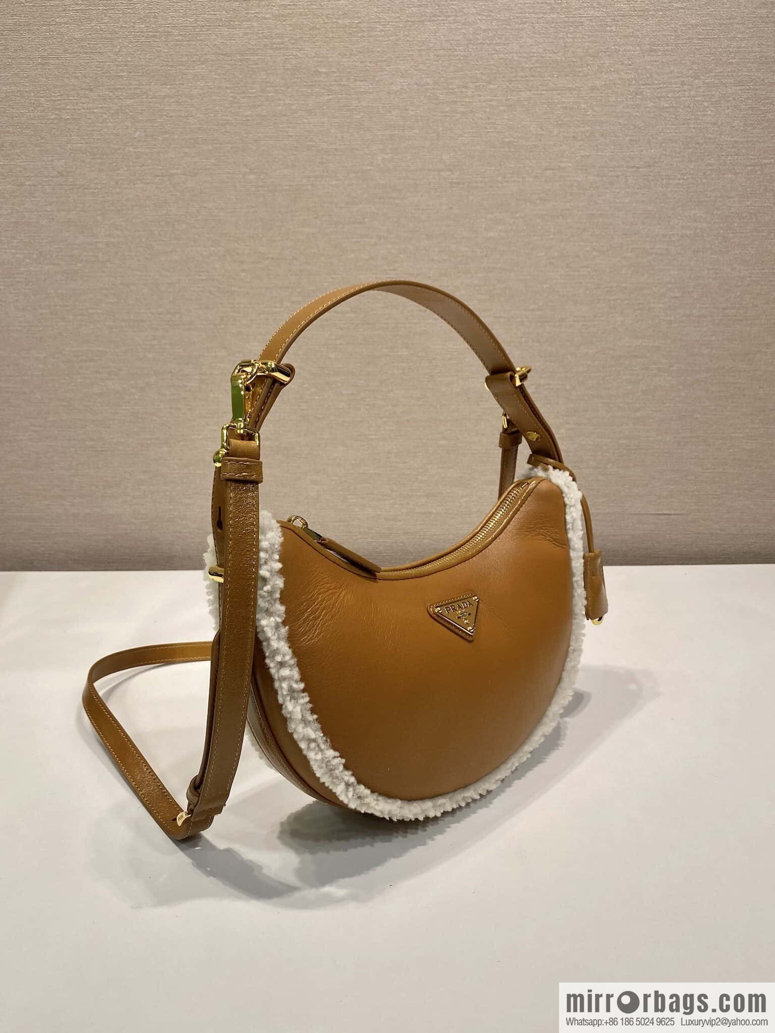 PRADA 🎉 Sheepskin Moon Handbag 🎉 1BC194 New🎉🎉