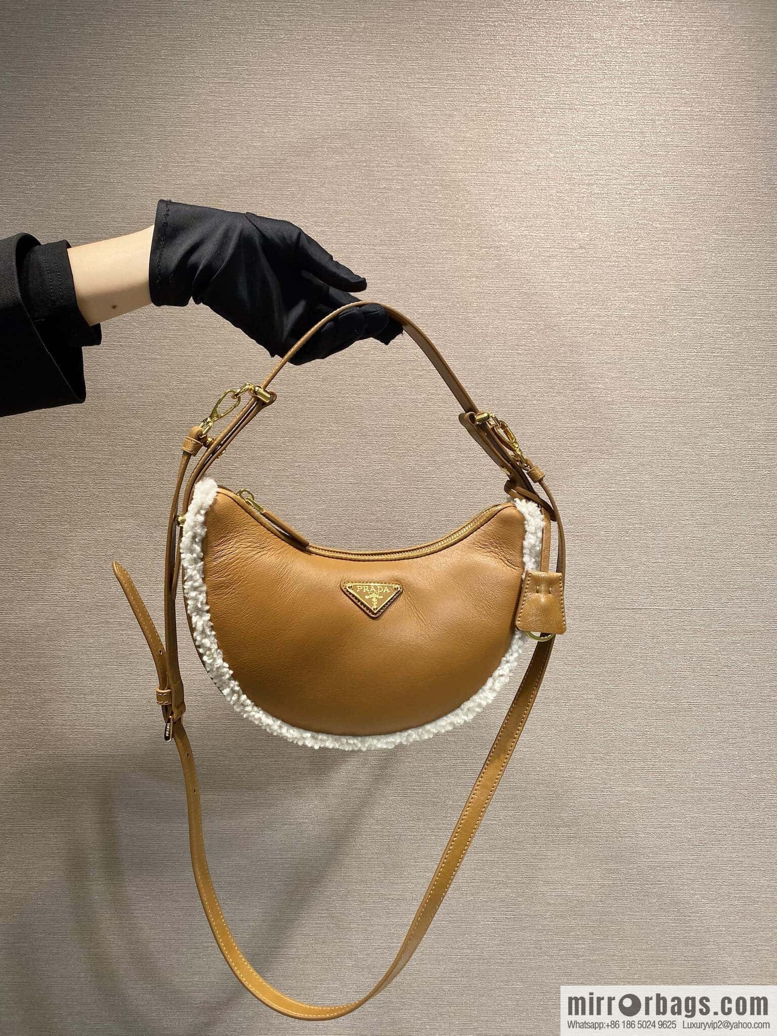 PRADA 🎉 Sheepskin Moon Handbag 🎉 1BC194 New🎉🎉