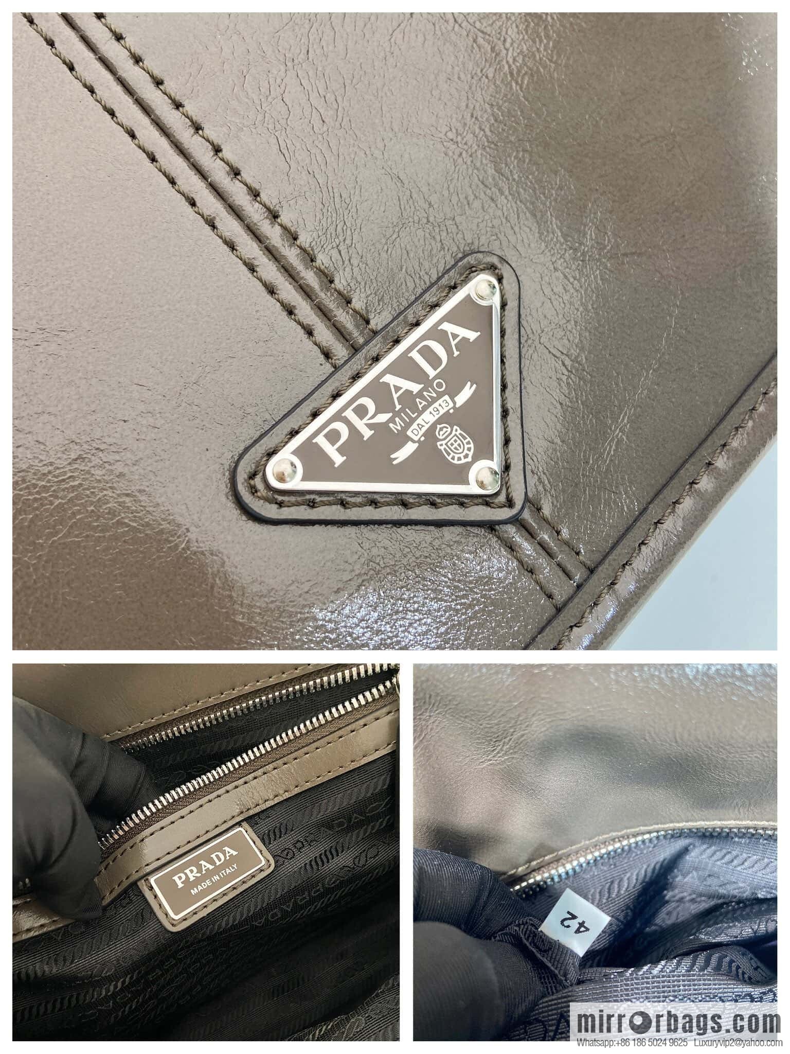 PRADA 🎉 new oil wax bag 🎉 2VD073 messenger bag 🎉🎉 brown