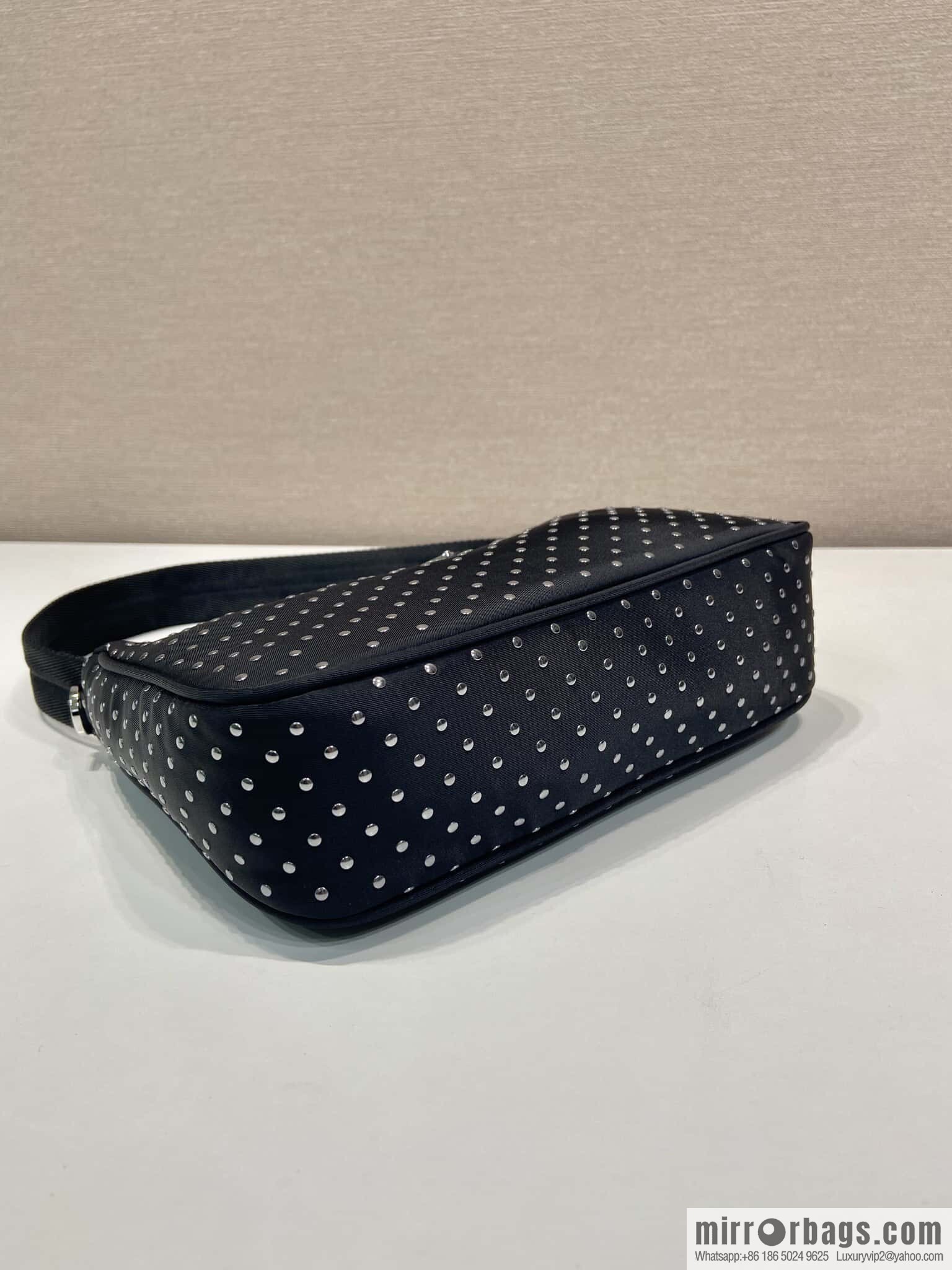 PRADA 🎉 rivets Hobo 🎉 2025 1NE515 rivets
